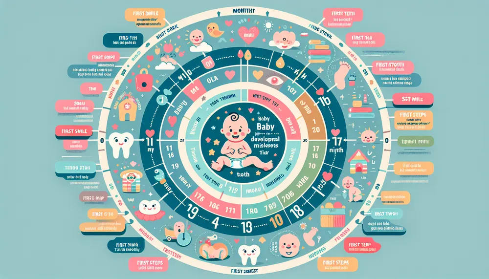 baby milestone chart infographic