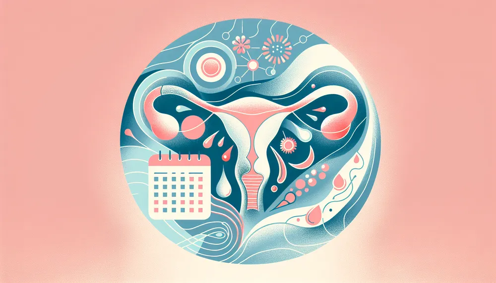 An illustration reflecting severe breast pain during ovulation, abstract, comforting, healthcare