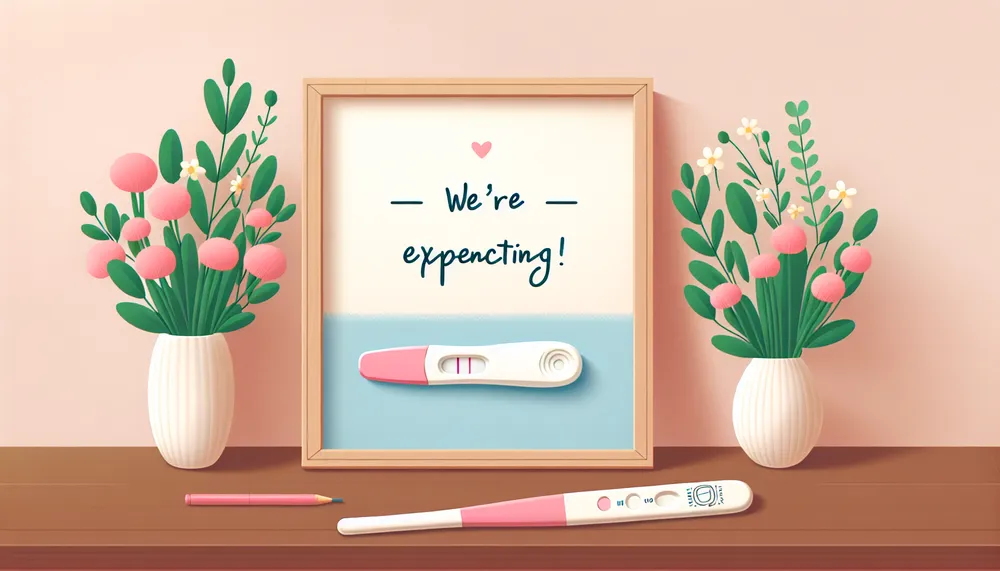 positive pregnancy test result announcement