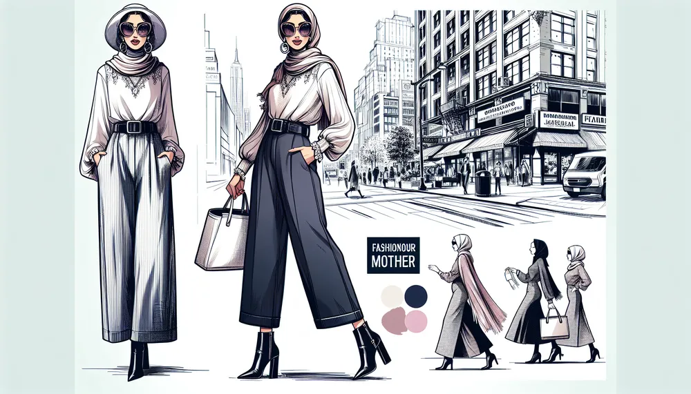 Stylish Mom Fashion illustration