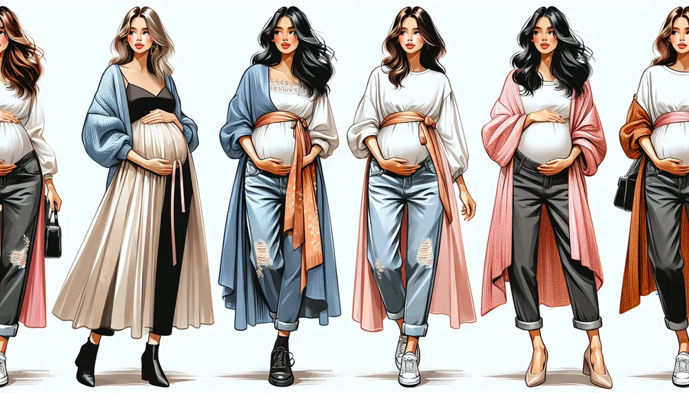 trendy mom fashion, stylish maternity wear, chic pregnancy outfits